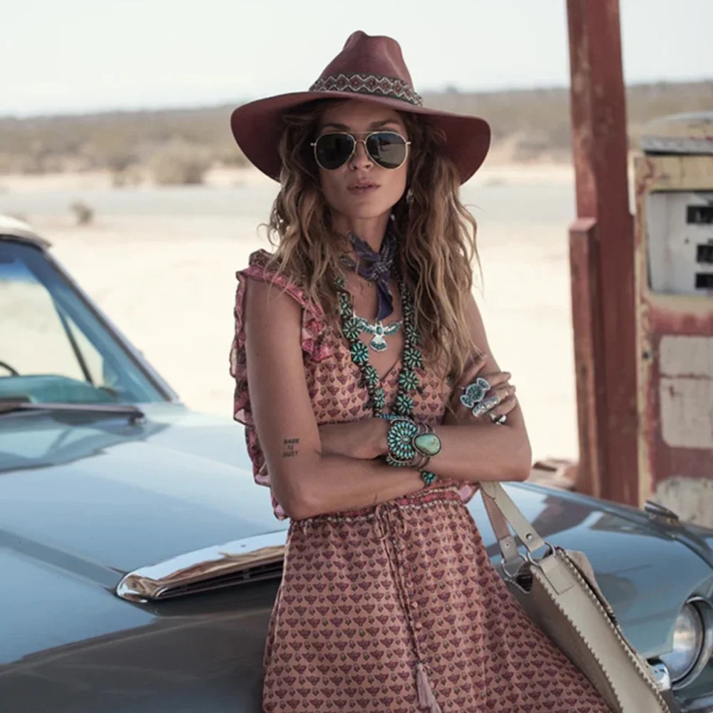 Spell Sunset Road Frill Gown - Picture 6 of 16